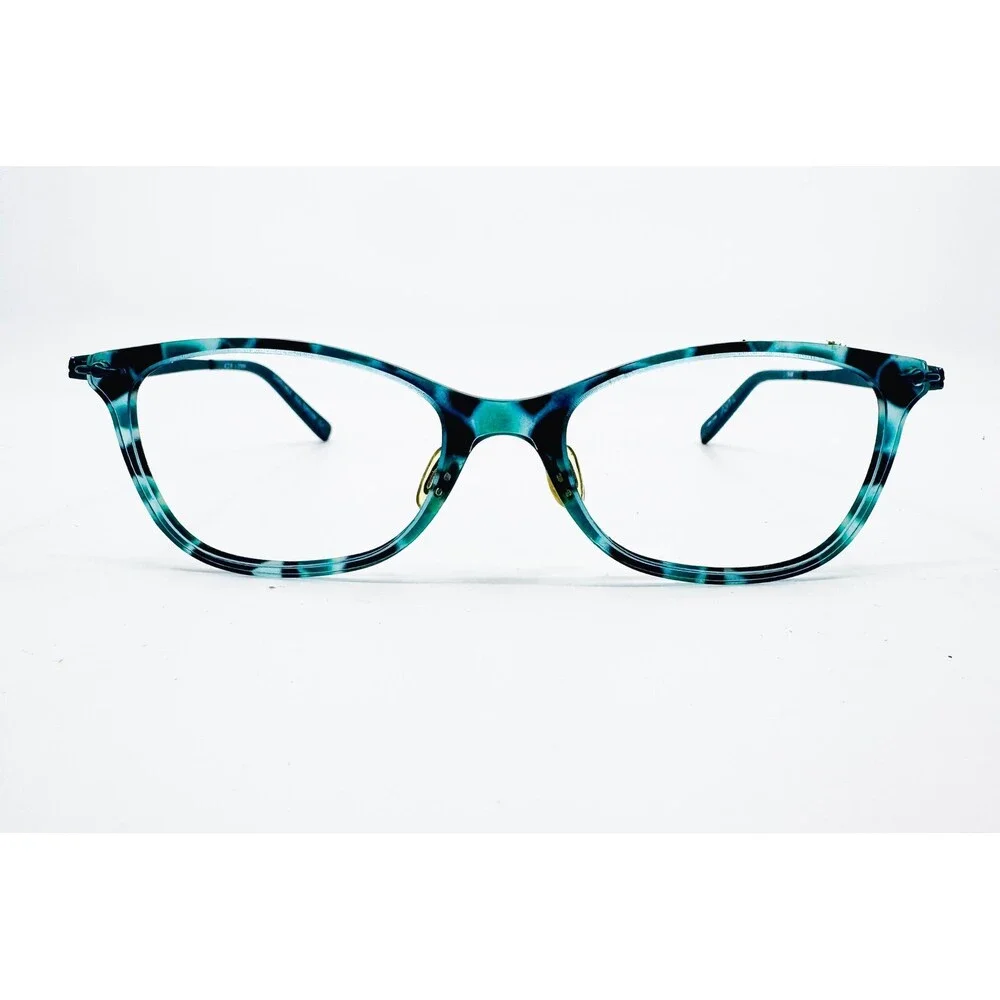Aspire Eyeglasses Womens Teal Tortoise Charitable Cat Eye 47-16-135